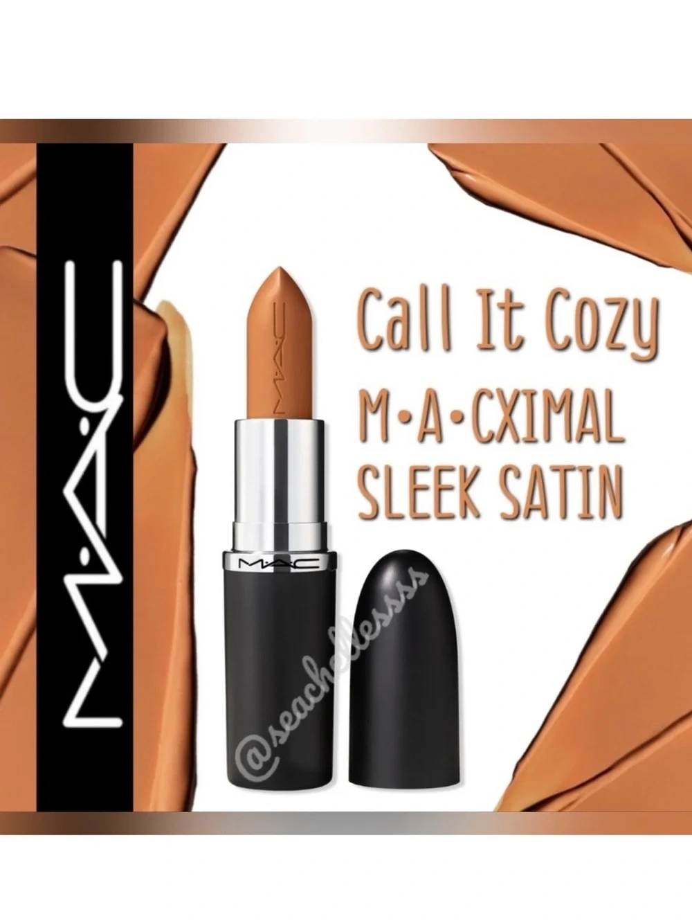 M•A•CXIMAL Sleek Satin Lipstick Call It Cozy Caramel Brand New in Box